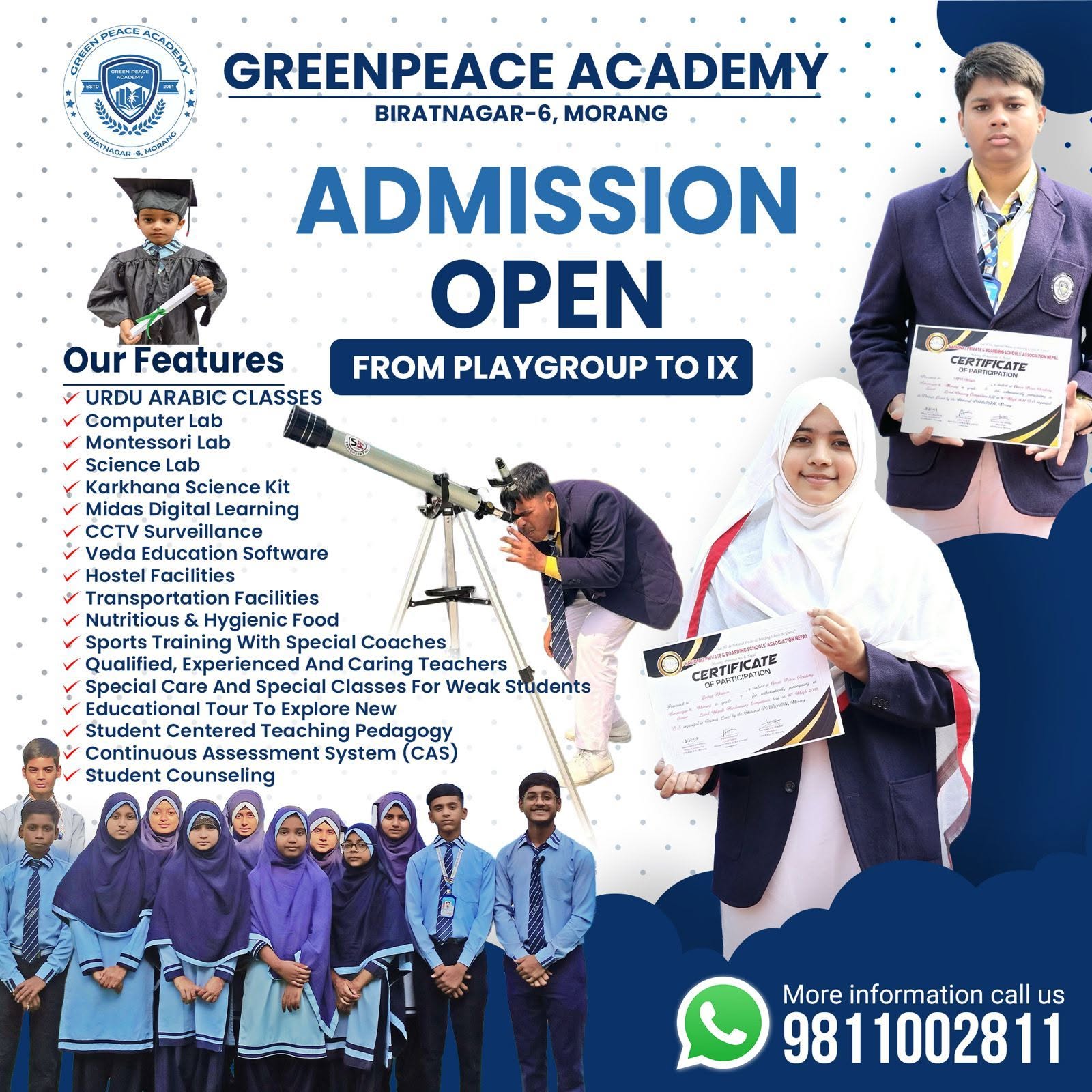 Green Peace Academy admission information